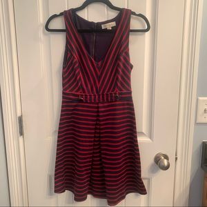 Two Striped Monteau Dresses